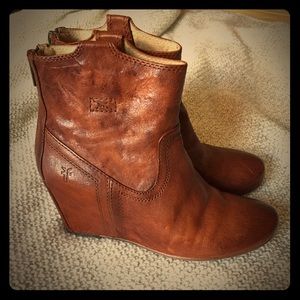 Frye Wedge Bootie Size 8